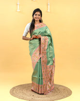 SC3909 - Tissue Saree With Meena Butta